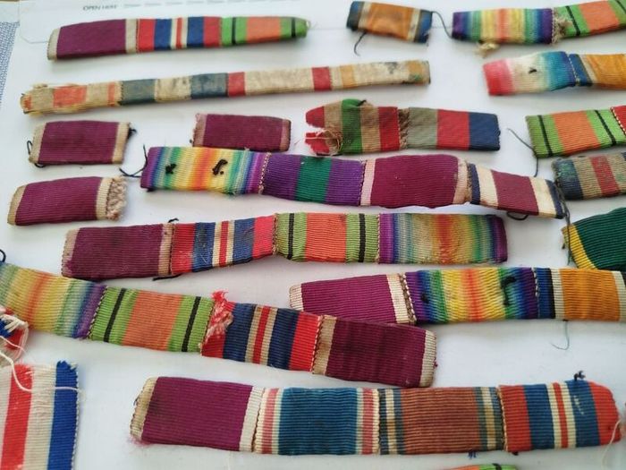 Job Lot of Vintage Military Medal Ribbon Bars (WWI & WWII Allied)