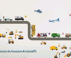 Cars vehicles kids wall stickers
