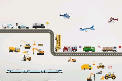 Cars vehicles kids wall stickers