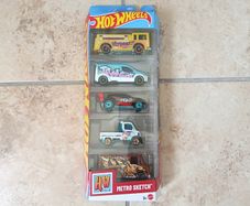 Hot Wheels HW Metro Sketch Graffiti Street Art Cars die-cast 1:64 5-Pack JKG13