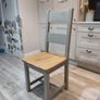 Solid wood grey dining chairs Image 5