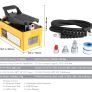 689 bar(10,000PSI) Air Hydraulic Pump, 1.6 L(0.42 Gal) Reservoir, NPT 9.5mm(3/8 In) Oil Outlet, NPT 6.4mm(1/4 In) Inlet, Aluminum Shell Air Actuated Treadle Foot Pump, for Automobile Repair Frame Machine & Hydraulic Press Image 2