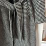 houndstooth long coat Image 7