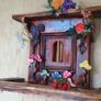 Rustic Fairy Door Floating Shelf Image 4