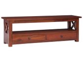 TV Cabinet Brown 120x30x40 cm Solid Mahogany Wood