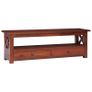TV Cabinet Brown 120x30x40 cm Solid Mahogany Wood Image 2