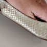 FAITH leather gold open toes sling back flats Sz 39 (Fit 6-6.5UK) Image 5