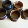 Wooden Napkin Ring holders-set Of 5 Vintage With Storage Box Image 4
