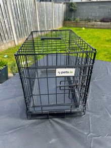 Small Dog Crate (Foldable) with Fray - Good Condition