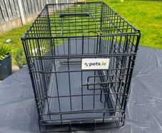 Small Dog Crate (Foldable) with Fray - Good Condition