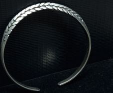 Vintage Solid Silver Cuff Bracelet 800 Hallmarked