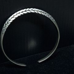 Vintage Solid Silver Cuff Bracelet 800 Hallmarked
