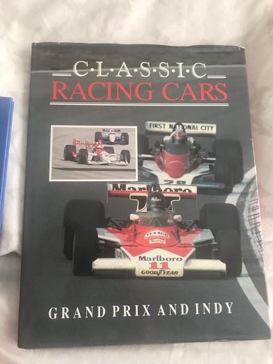 classic Racing cars history hardback large a5 size book over 30 years ok