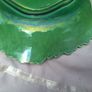 Antique Majolica Green Grape Plate Image 3