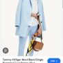 Tommy Hilfiger Double Faced Wool Blend Coat - Blue - EUR 36 Fits UK 10 - BNWT RRP 299 Image 2
