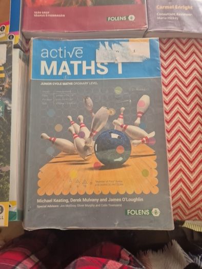 Junior Cycle School Books Bundle - 5 Core Textbooks (Maths, Irish, Geography, RE, Home Ec)