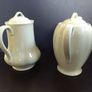 Beautiful Coffee Pot and Matching Hot-Water Pot by Grindley Petalware Utilityware in the "Almond Petal" Colourway Image 4