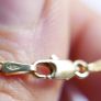 Vintage Solid 9Ct Yellow Gold 375 Figaro link Bangle Bracelet,  length 7.5" - 1,8g Image 7