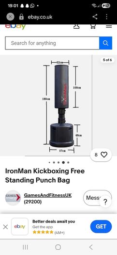 free standing punch/kick bag