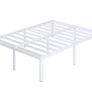 High White Double Bed Frame 4ft 6 with Rounded Corners Image 2