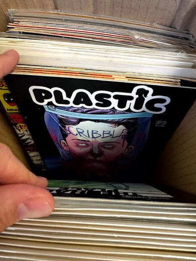 Image Long Comic Box w 275 comics for Sale