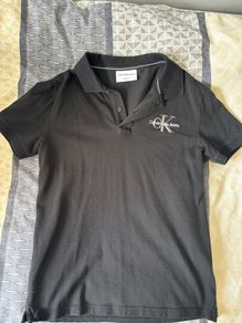 Black Calvin Klein polo shirt