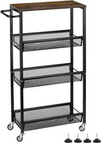 NEW SALE | 3-tier Storage Rack on Wheels, Kitchen Storage Utility Cart