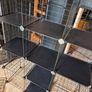 2 x Cube Storage Unit, 12 Cube Wire Storage Shelves Image 3