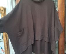 Oversized COS style asymmetric turtleneck