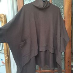 Oversized COS style asymmetric turtleneck
