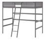 TUFFING Loft bed frame, dark grey, 90x200 cm Image 2