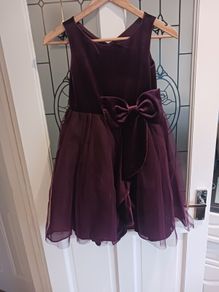 Girls occassion dress with matching bag  and fur bolero , shoes and socks