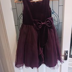 Girls occassion dress with matching bag  and fur bolero , shoes and socks