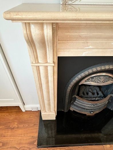 Marble fireplace