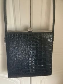 New Black Patent Bag