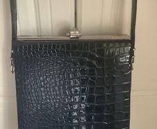 New Black Patent Bag