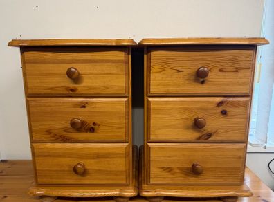 2 solid pine lockers