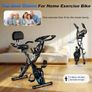 Exercise Bike 5 IN 1 Indoor Workout Bike,16-Level Magnetic Resistance Folding Stationary Exercise Bike, 350LBS Capacity and Comfortable Seat Cushion Image 2