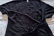 Black Silky Top