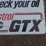 Large Vintage Style Castrol Oil GTX Metal Sign Image 3