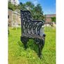 Bench Cast Iron Horse Shoe Large Black CH-R-742-B Image 3