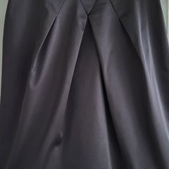 COAST Black Hi-Shine  A-Line skirt with belt loops Sz 14