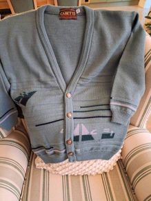 Lovely New Gabetti Irish Made 50%Wool Cardigan Boys Age 11-12 Years