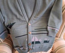 Lovely New Gabetti Irish Made 50%Wool Cardigan Boys Age 11-12 Years