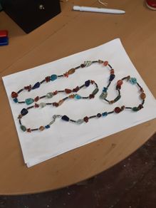 Necklace natural stones