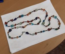 Necklace natural stones