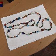 Necklace natural stones