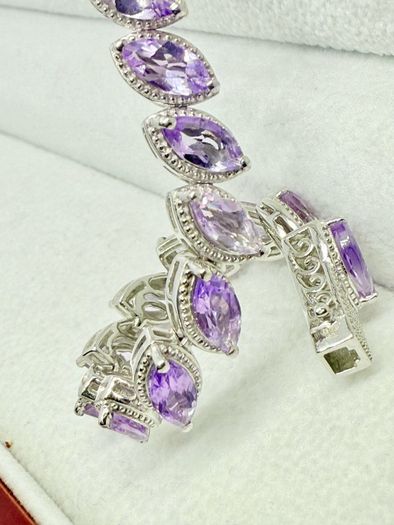 Moroccan Amethyst Cluster Bracelet