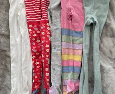 Bundle of warmer tights for a girl, size 110/116 (4-6)