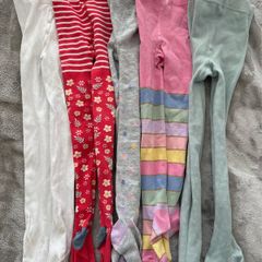 Bundle of warmer tights for a girl, size 110/116 (4-6)